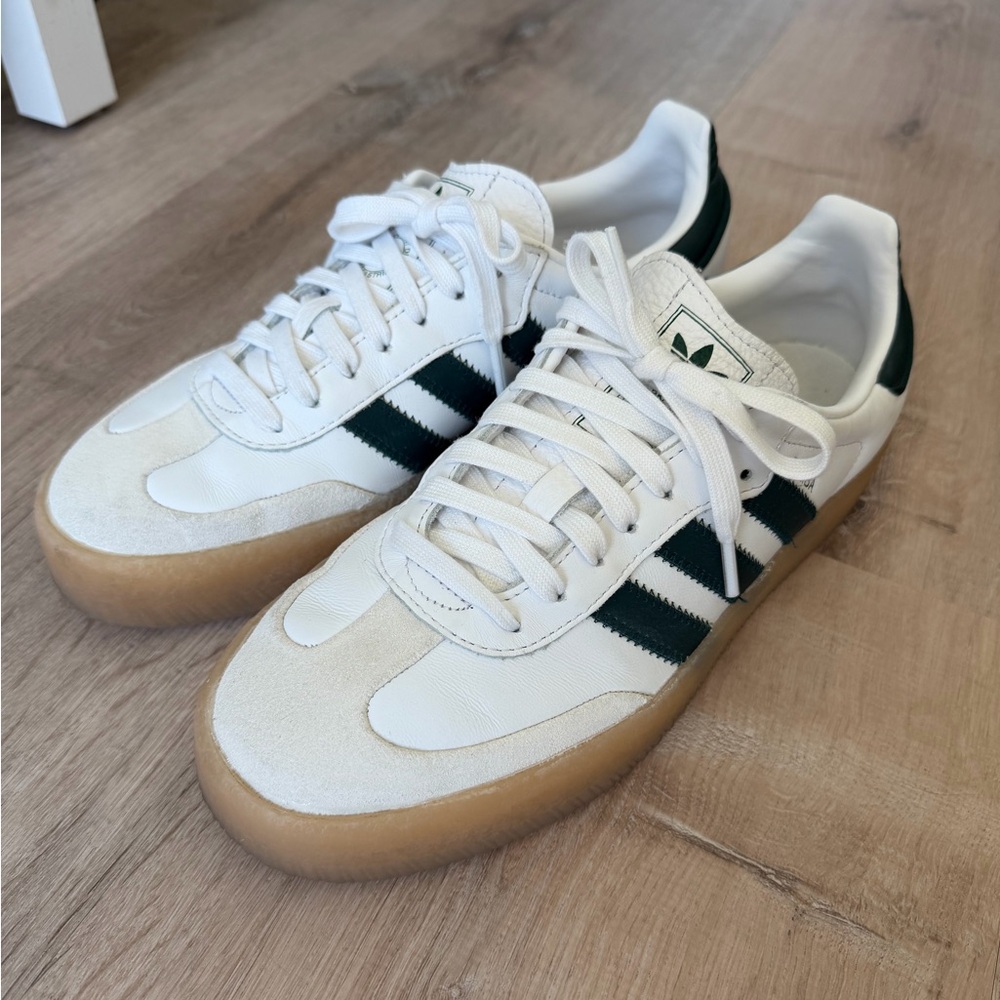 adidas Samba Platform Sneakers White Green Gum - Picture 3 of 6
